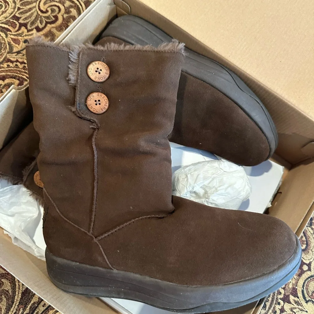 Skechers Brown Tone-Ups Boots